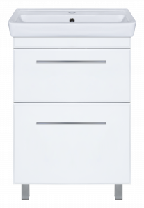 Тумба под раковину Misty Элен  60 с 2 ящ. белая