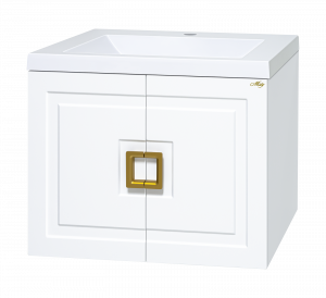 Тумба с раковиной Misty Галвер 80 подвесная белая