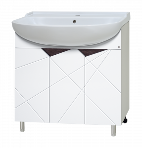 Тумба с раковиной Misty Грани 80 белый венге