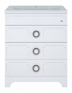 Тумба под раковину Misty Лейла 60 с 3 ящ. белая