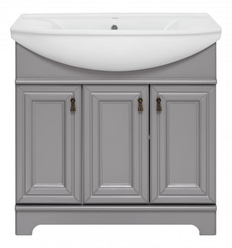 Тумба под раковину Misty Лувр 85 серый