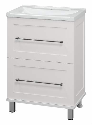 Тумба под раковину Misty Марта 60 напольная белый