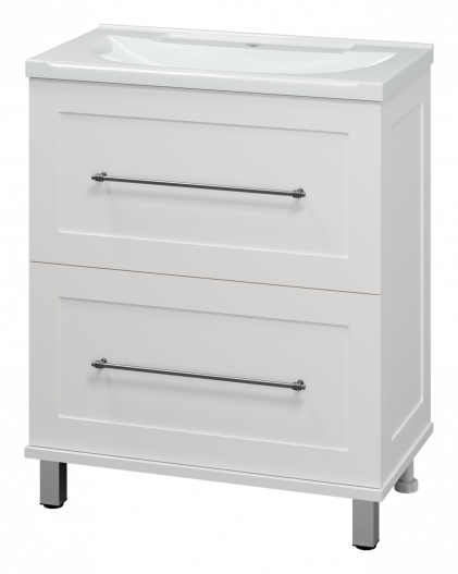 Тумба под раковину Misty Марта 70 напольная белый