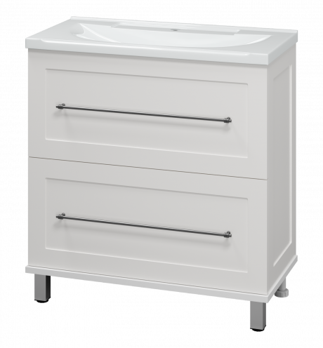 Тумба под раковину Misty Марта 80 напольная белый