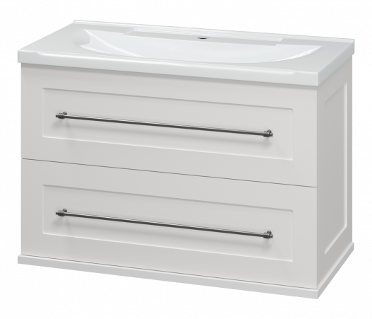 Тумба под раковину Misty Марта 80 подвесная белый