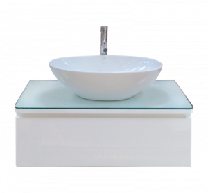 Тумба с раковиной Misty Скай  100 с 1 ящ. подвесная с подсветкой