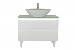 Тумба под раковину Misty Скай  100 с 2-мя ящ. напольная с подсветкой