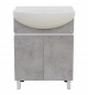 Тумба под раковину Misty Ультра 60 тумба напольная прямая бетон — рис. 1
