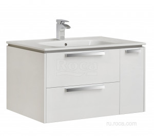 Тумба под раковину Roca Lago 80 белый глянец