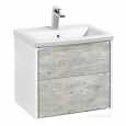 Тумба под раковину Roca Ronda 60 белый матовый/бетон