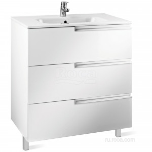 Тумба с раковиной Roca Victoria Nord Ice Edition 80 3 ящика