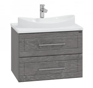 Тумба под раковину СанТа Венера 70 дуб шале графит подвесная