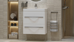 Тумба под раковину Velvex Jill 60, белый матовый