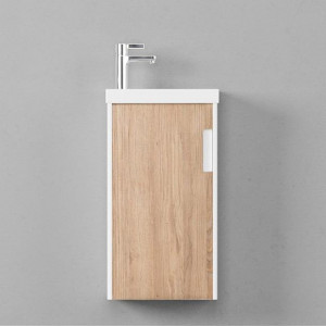 Тумба под раковину Velvex Klaufs 40 подвесная белый/дерево