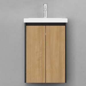 Тумба под раковину Velvex Klaufs 50 подвесная черный/дерево