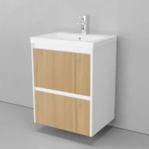 Тумба под раковину Velvex Klaufs 70 2Y подвесная белый шатане