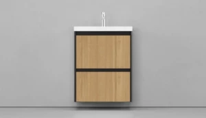 Тумба под раковину Velvex Klaufs 70 2Y подвесная шатане черный