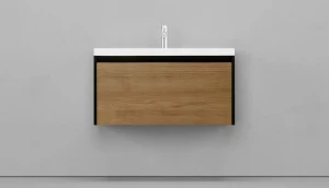 Тумба под раковину Velvex Klaufs 90 1Y подвесная шатане черный