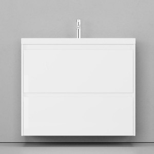 Тумба под раковину Velvex Klaufs 90 с 2 ящиками подвесная белая