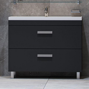 Тумба под раковину Velvex Orlando 100 графит напольная