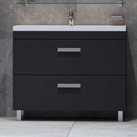 Тумба под раковину Velvex Orlando 100 графит напольная