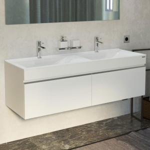 Тумба под раковину Velvex Pulsus 140 подвесная белая