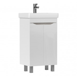 Тумба под раковину Volna Lake 50.2D напольная белый