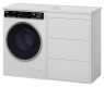 Тумба с раковиной для стиральной машины Brevita Grafit 60 белый 120 R — рис. 3