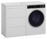 Тумба с раковиной для стиральной машины Brevita Grafit 60 белый 120 R — рис. 4