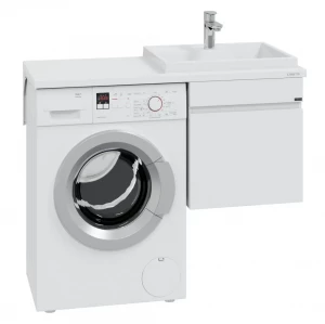 Тумба с раковиной над стиральной машинкой СанТа Марс 48 1 ящик подвесная правая