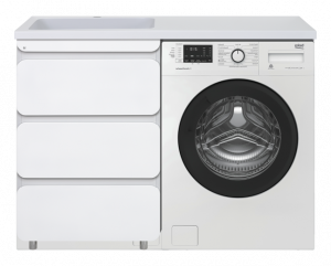 Тумба с раковиной над стиральной машиной Misty Чегет 120 левая