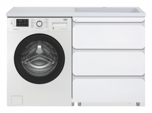 Тумба с раковиной над стиральной машиной Misty Чегет 130 правая