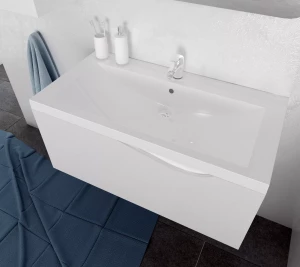 Тумба с раковиной 1Marka Этюд 75 1 ящик