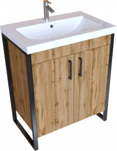 Тумба с раковиной 1Marka Grunge Loft 70 дуб вотан