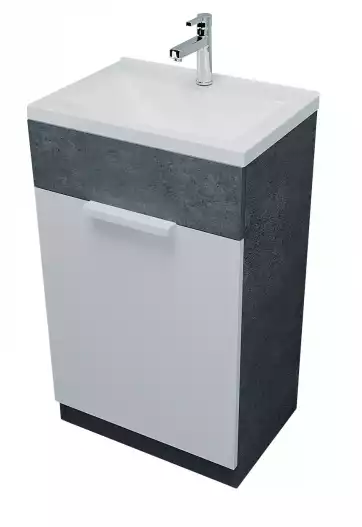 Тумба с раковиной 1Marka Revo 50 бетон темно-серый