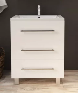 Тумба с раковиной 1Marka Соната 75 3 ящика