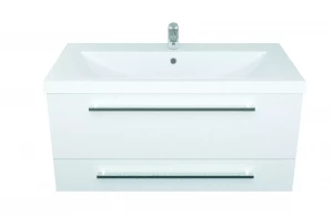 Тумба с раковиной 1Marka Соната 90 2 ящика подвесная