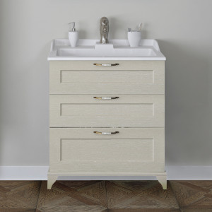 Тумба для комплекта Акватон Леон 65Н дуб бежевый