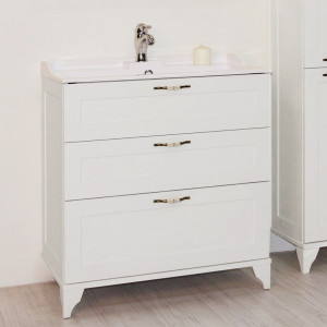 Тумба для комплекта Акватон Леон 80Н дуб белый