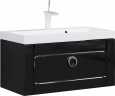 Тумба с раковиной Aqwella 5 stars Инфинити 80 черная