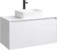 Тумба с раковиной Aqwella 5 stars Mobi 100 белая