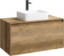 Тумба с раковиной Aqwella 5 stars Mobi 100 дуб балтийский — рис. 1