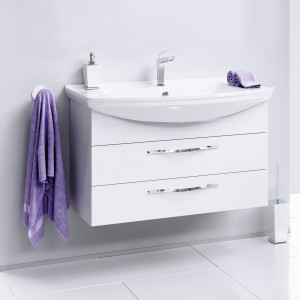 Тумба с раковиной Aqwella Аллегро 105 с 2 ящиками