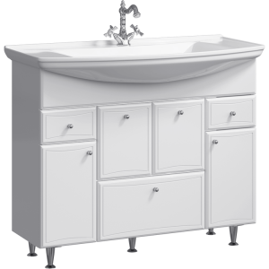 Тумба с раковиной Aqwella Барселона Люкс 105 с бельевой корзиной