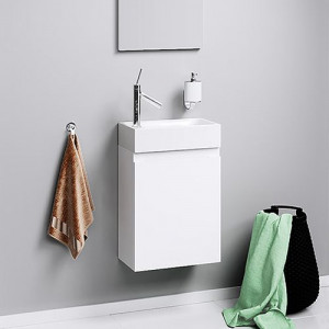 Тумба с раковиной Aqwella Леон-MP 40 белая