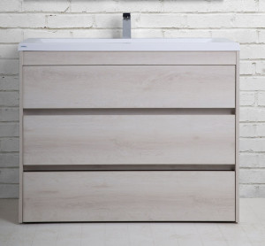 Тумба с раковиной Art&Max Family 100 напольная Pino Bianco