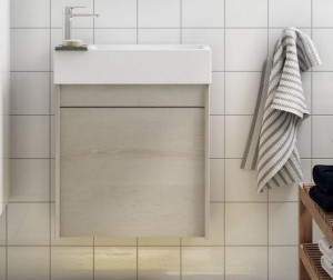 Тумба с раковиной Art&Max Family 50 подвесная Pino Bianco 1 дверка