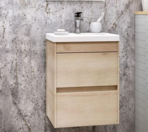 Тумба с раковиной Art&Max Family 50 подвесная Pino Bianco