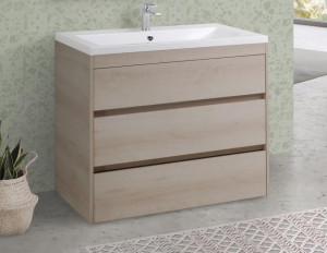 Тумба с раковиной Art&Max Family 90 напольная Pino Bianco