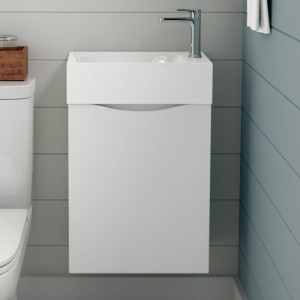 Тумба с раковиной Art&Max Liberty 40 R подвесная Bianco Lucido